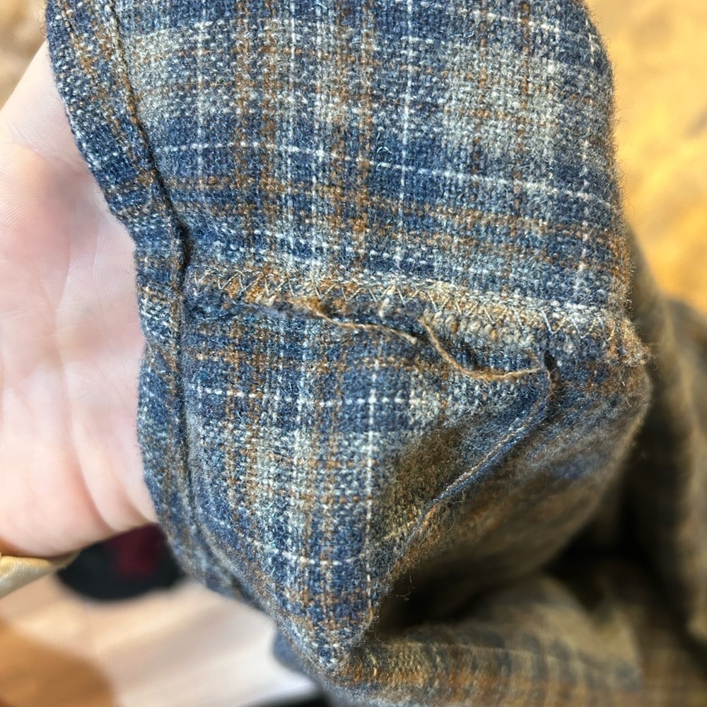 Vintage Wool-Blend Plaid Pullover Shirt | Cabin Core | Unbranded - Picture 4 of 5